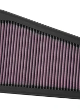 K&N Replacement Air Filter for Genesis G70 2021-2023 & Kia Stinger 2018-2023, Washable Cotton Panel                                     - 33-5067 - Image 2