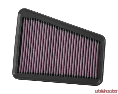 K&N Replacement Air Filter for Genesis G70 2021-2023 & Kia Stinger 2018-2023, Washable Cotton Panel - 33-5067