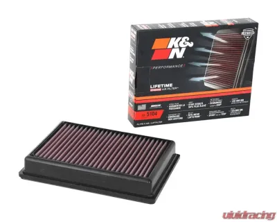 K&N Replacement Air Filter 33-5104 for Ford Transit Connect 2019-2023, Washable Cotton Gauze - 33-5104