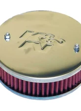 K&N Custom Air Filter for Triumph Spitfire 1970-1972, Round Red Cotton Gauze, Chrome Top                                     - 56-9121 - Image 2