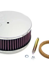 K&N Custom Racing Air Filter Assembly for Toyota Corolla 1974-1979, Starlet 1982, Tercel 1982, Red Cotton Gauze, Chrome Top                                     - 56-9138 - Image 2