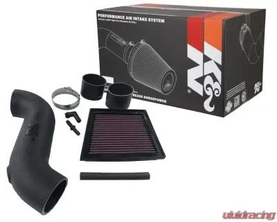 K&N Performance Air Intake System for Ford Fiesta 1.6L 2014-2017, Black HDPE Tube - 57-0690