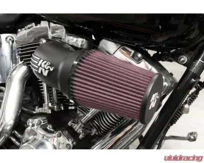 K&N Performance Air Intake System for Harley Davidson Touring, Softail, 2008-2016, Red Filter - 57-1134