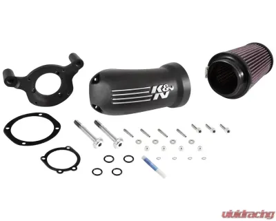 K&N Performance Air Intake System for Harley Davidson Touring, Softail, Twin-Cam, 2001-2017, Red - 57-1137