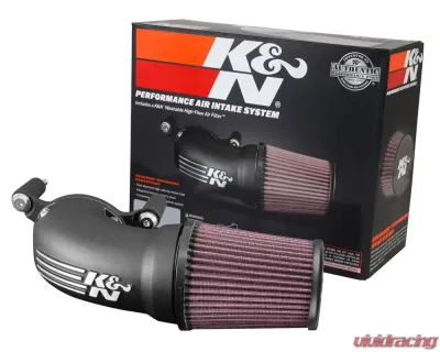 K&N Performance Air Intake System for Harley Davidson Touring, Softail, Twin-Cam, 2001-2017, Red - 57-1137