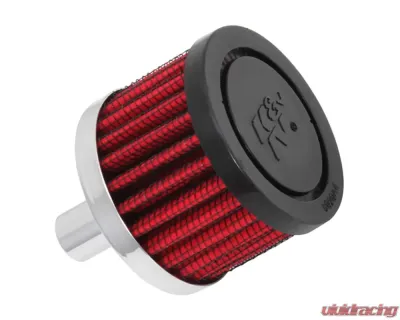 K&N Vent Air Filter 62-1010 Crankcase Vent Filter for Racing Applications, 1/2" Zinc Tube - 62-1010