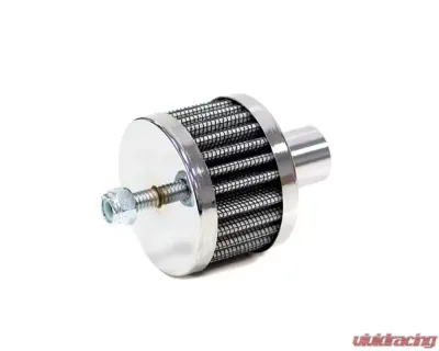 K&N Vent Air Filter 62-1120 Chrome Crankcase Vent Filter for Racing & Vintage Cars - 62-1120