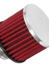 K&N Vent Air Filter 62-1390 for Classic Carbureted Engines, 2.5" Tall, Chrome Top                                     - 62-1390 - Image 4