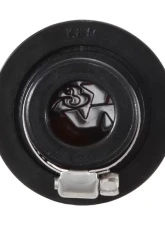 K&N Vent Air Filter 62-1390 for Classic Carbureted Engines, 2.5" Tall, Chrome Top                                     - 62-1390 - Image 2