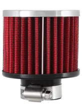 K&N Vent Air Filter 62-1390 for Classic Carbureted Engines, 2.5" Tall, Chrome Top                                     - 62-1390 - Image 3
