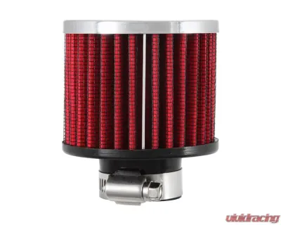 K&N Vent Air Filter 62-1390 for Classic Carbureted Engines, 2.5" Tall, Chrome Top - 62-1390