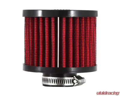 K&N Vent Air Filter 62-1410 for Racing, Classic Cars, 2-3/8" Tall, Black Rubber Base - 62-1410