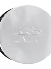 K&N Crankcase Vent Air Filter 62-1440, 2.5" Height, Chrome Top, Black Rubber Base                                     - 62-1440 - Image 4
