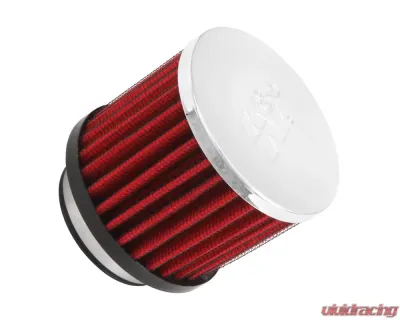 K&N Vent Air Filter 62-1480 for Classic Carbureted Engines, 1.75 in Flange, Chrome Top - 62-1480