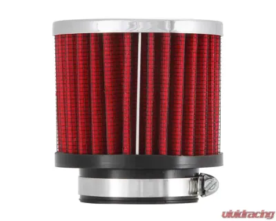 K&N Vent Air Filter 62-1480 for Classic Carbureted Engines, 1.75 in Flange, Chrome Top - 62-1480