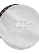 K&N Vent Air Filter 62-1480 for Classic Carbureted Engines, 1.75 in Flange, Chrome Top                                     - 62-1480 - Image 4