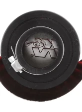 K&N Vent Air Filter 62-1513, Chrome Top Rubber Base Crankcase Vent Filter, 1.375" ID                                     - 62-1513 - Image 2