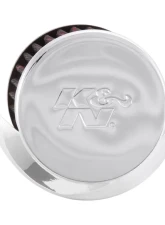 K&N Vent Air Filter 62-1513, Chrome Top Rubber Base Crankcase Vent Filter, 1.375" ID                                     - 62-1513 - Image 4