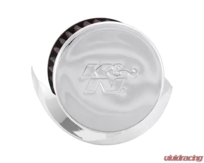 K&N Vent Air Filter 62-1513, Chrome Top Rubber Base Crankcase Vent Filter, 1.375" ID - 62-1513