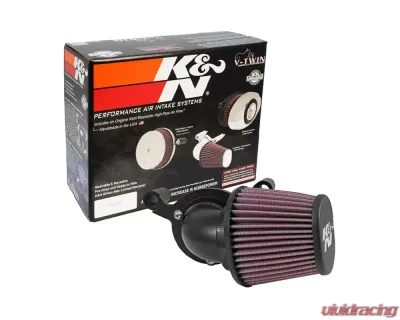 K&N Performance Air Intake System for Harley Davidson 2008-2016, High-Flow Filter, Aluminum Tube - 63-1131