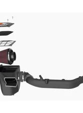 K&N Performance Air Intake System for Ford Bronco 2.7L V6 2021-2024, HDPE Design, Red Filter                                     - 63-2619 - Image 6