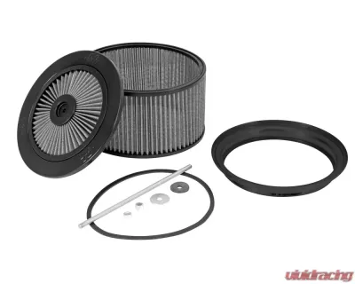 K&N X-Stream Top Assembly 66-3320R Round Gray Cotton Gauze Air Filter for Drag Racing - 66-3320R