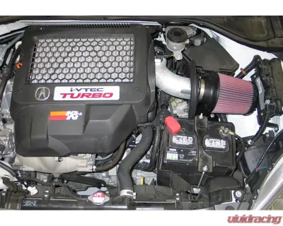 K&N Performance Air Intake System for Acura RDX 2007-2011 2.3L 4-Cyl, Silver Aluminum - 69-0017TS