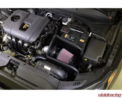 K&N Performance Air Intake System for Hyundai Veloster 2019-2020 2.0L 4-Cyl, Silver - 69-5325TS