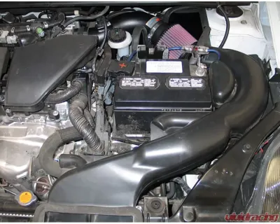 K&N Performance Air Intake System for Nissan Sentra 2007-2012 2.5L 4-Cyl, Black Aluminum - 69-7001TTK