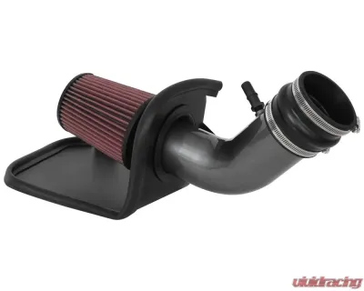 K&N 77-1585KC Performance Air Intake System for Jeep Cherokee 2019-2022, Aluminum, Red Filter - 77-1585KC