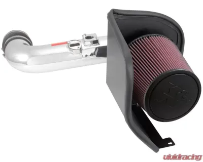 K&N Performance Air Intake System for GMC Sierra 2500/3500 HD 2011-2014, Aluminum, Red Filter - 77-3077KP