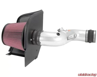 K&N Performance Air Intake System for GMC Sierra 2500/3500 HD 2011-2014, Aluminum, Red Filter - 77-3077KP