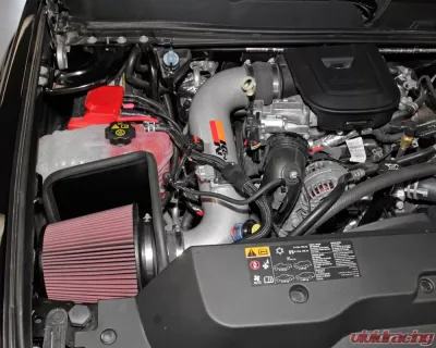K&N Performance Air Intake System for GMC Sierra 2500/3500 HD 2011-2014, Aluminum, Red Filter - 77-3077KP
