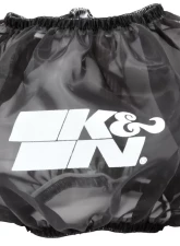 K&N Air Filter Wrap Drycharger AC-1012DK, Round Straight, Black, Silicone Treated Polyester                                     - AC-1012DK - Image 2