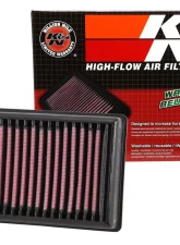 K&N Replacement Air Filter for BMW Motorrad R1200/R1250 Series, Cotton Gauze, Panel Style                                     - BM-1113 - Image 4