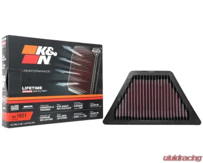 K&N Replacement Air Filter BM-1821 for BMW R 18 Series 2021-2023, Washable Cotton Gauze - BM-1821