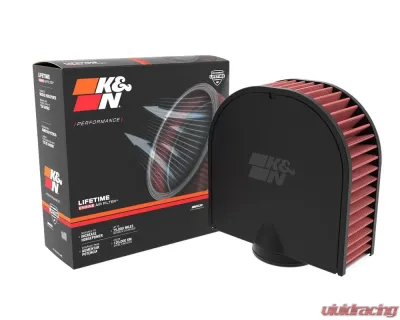 K&N Replacement Air Filter E-0635 for Genesis GV80 2021-2025, Washable Cotton Gauze - E-0635