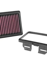 K&N Replacement Air Filter for Honda CMX300, CMX500, CRF250L, Cotton Gauze, Panel Shape                                     - HA-2513 - Image 3