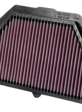 K&N Replacement Air Filter for Honda CBR600F F4I 2001-2006, Cotton Gauze, Trapezoidal                                     - HA-6001 - Image 2