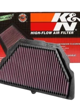 K&N Replacement Air Filter for Honda CBR600F F4I 2001-2006, Cotton Gauze, Trapezoidal                                     - HA-6001 - Image 2
