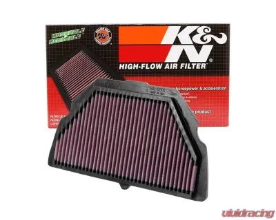 K&N Replacement Air Filter for Honda CBR600F F4I 2001-2006, Cotton Gauze, Trapezoidal - HA-6001