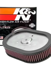 K&N Replacement Air Filter HD-0910 for Harley Davidson 2010-2017 CVO Models, Cotton Gauze, Oval                                     - HD-0910 - Image 2