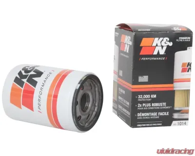 K&N Oil Filter HP-1014 for Jaguar, Land Rover, Lincoln - High Flow Premium Media - HP-1014