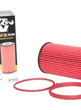K&N Oil Filter HP-7010 for Audi, Volkswagen, and Volvo - Cartridge Style, High Flow Media                                     - HP-7010 - Image 3