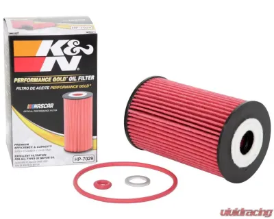 K&N Oil Filter Cartridge 102mm x 64mm for Hyundai Kia - Fits 2007-2016 Models - HP-7029