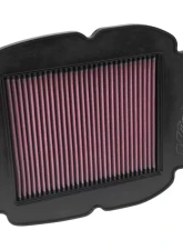 K&N Replacement Air Filter for Hyosung GT650/GT650R 2010-2013, Cotton Gauze Panel Filter                                     - HY-6510 - Image 2