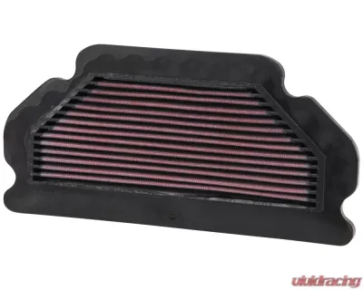 K&N Replacement Air Filter for Kawasaki Ninja ZX-6R/ZR 2003-2004, Cotton Gauze, Trapezoidal - KA-6003