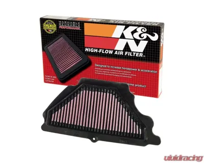 K&N Replacement Air Filter for Kawasaki ZX600 Ninja ZX-6R 2007-2008, Cotton Gauze - KA-6007