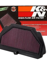 K&N Replacement Air Filter for Kawasaki Ninja ZX-6R 2009-2022, Panel, Cotton Gauze                                     - KA-6009 - Image 2
