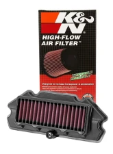 K&N Replacement Air Filter KA-6512 for Kawasaki Ninja 650 2012-2016, ER-6N 2015, High-Flow Cotton                                     - KA-6512 - Image 4
